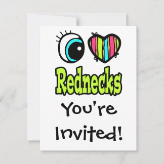 Invitación Corazón Ojo Brillante Me Encantan Los Rojos