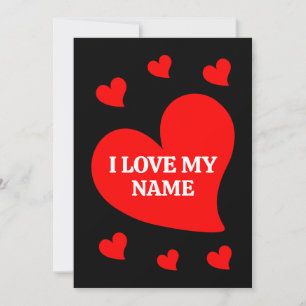 INVITACIÓN CORAZÓN ROJO DE MODA TE AMO A MI VALENTÍN ROMÁNTIC
