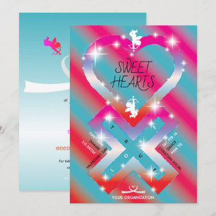 Invitación Corazón X Corazones Dulces