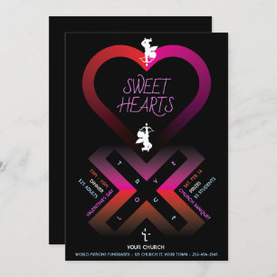 Invitación Corazón X Corazones Dulces