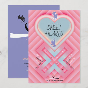 Invitación Corazón X Corazones Dulces