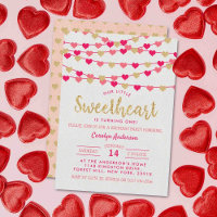 Corazones de amor colgantes cumpleaños pequeño amo