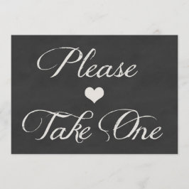 Invitación Corazones de Pizarra de Tiza Boda | Tome Uno
