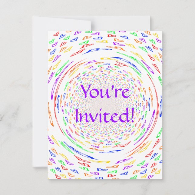 Invitación Corazones de Whirlpool (Anverso)