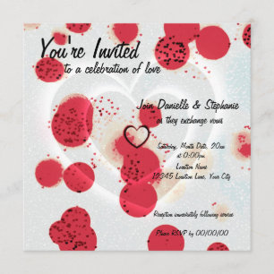 Invitación Corazones dispersos