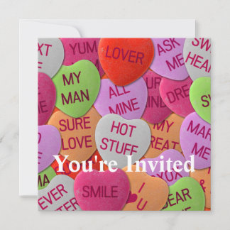 Invitación Corazones dulces con cantos dulces