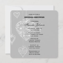 Invitación Corazones elegantes