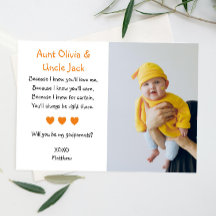 Corazones naranjas serán mis padrinos con foto