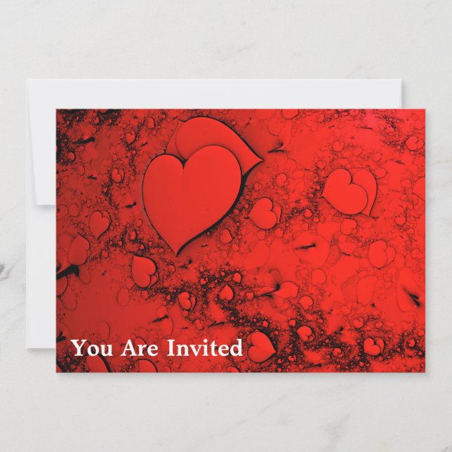 Invitación Corazones sensibles (Anverso)