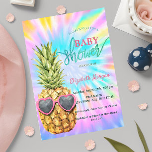 Invitación Corbata de Piña Fresca Teñida para la Fiesta del B