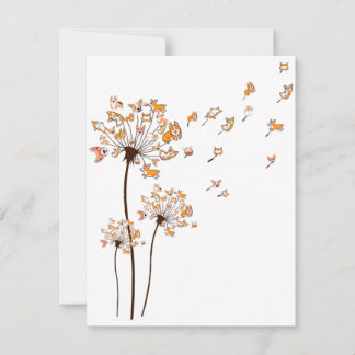 Invitación Corgi Flower Fly Dandelion Shirt Cute Dog Lover