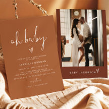 CORIANDER Bohemian Terracotta Oh Baby Baby Shower