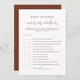 Invitación CORIANDER Boho Rust Bajo Juego De Baby Shower