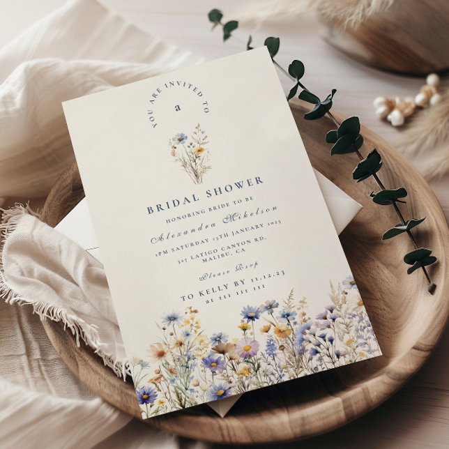 Invitación Cornflower Meadow Bridal Shower (Subido por el creador)