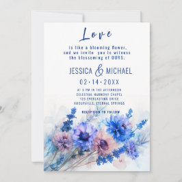 Invitación 💍 Cornflowers y Lavender Bliss