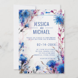 Invitación 💍 Cornflowers y Lavender Bliss boda