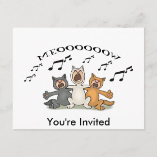 Invitación Coro de gatos