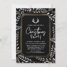 Corona botánica elegante chic ciervo Navidad