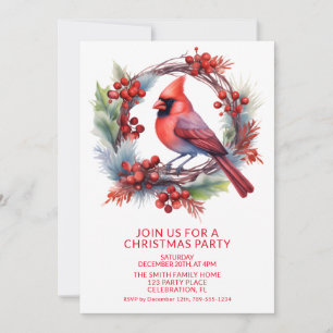 Invitación Corona Cardenal con Fiesta de Fuente Roja