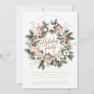 Invitación Corona Casas Rústicas Cabañas Minimalista