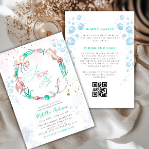 Invitación Corona de adorables animales marinos Sea You Soon