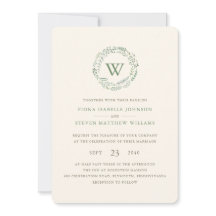 Corona de boda de vegetación con acuarela elegante