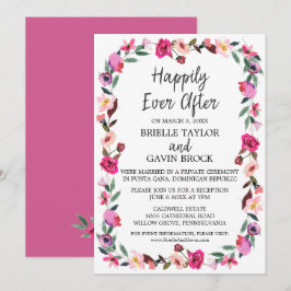 Invitación Corona de cuento de hadas romántico para recepción