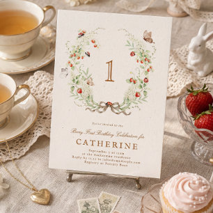 Invitación Corona de cumpleaños de Berry Jardín de fiesta