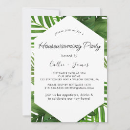 Invitación Corona de diamantes de vegetación de verano Fiesta