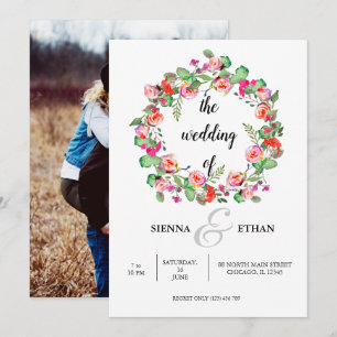 Invitación Corona de flores para todas las ocasiones