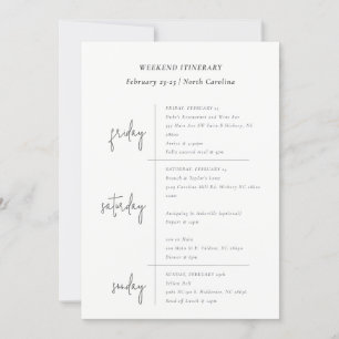 Invitación Corona de flores rosadas itinerario de cumpleaños 