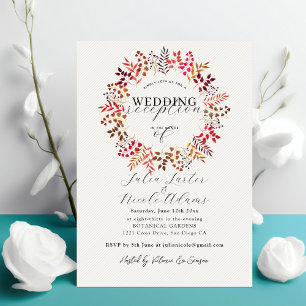 Invitación Corona de hoja de eucalipto botánico para boda