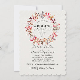 Invitación Corona de hoja de eucalipto botánico para boda y d