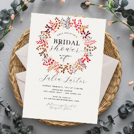Invitación Corona de hojas de eucalipto botánico para despedi