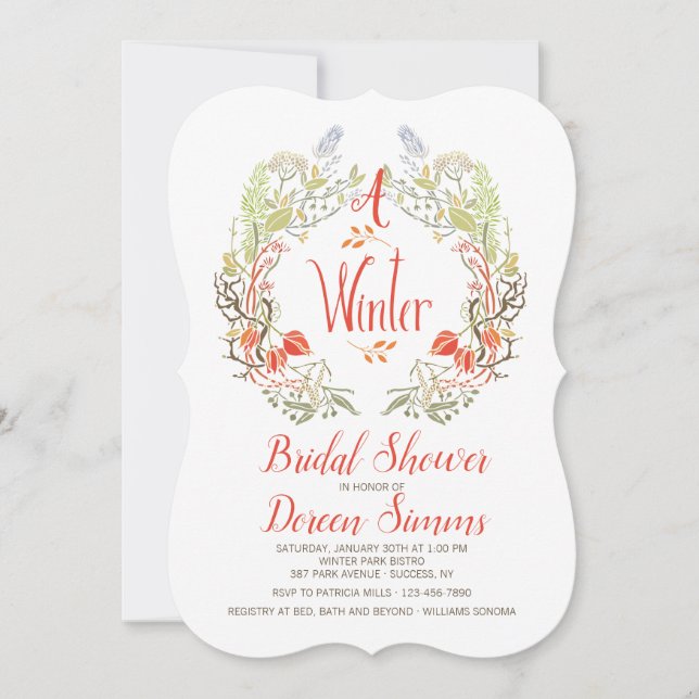 Invitación Corona de Invierno (Anverso)