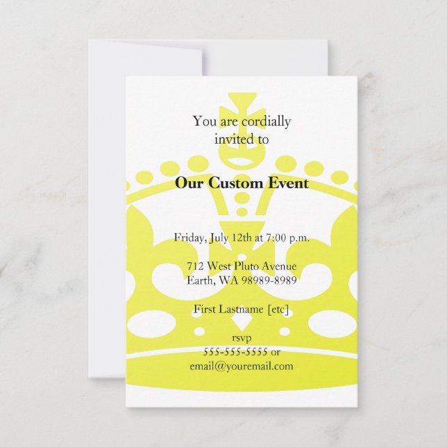 Invitación Corona de Jubileo de Oro (Anverso)