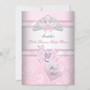 Invitación Corona de Mariposa para Niña Princesa Pretty Baby 