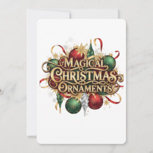 Invitación Corona de Navidad mágica y velas de vacaciones Coc