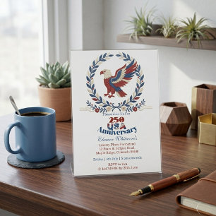 Invitación Corona de orgullo del 250 aniversario de EE. UU. Á