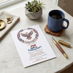 Invitación Corona de orgullo del 250 aniversario de EE. UU. Á