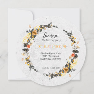 Invitación Corona elegante para todas las ocasiones