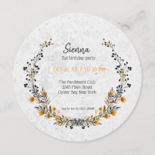 Invitación Corona elegante para todas las ocasiones