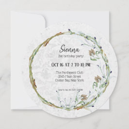 Invitación Corona elegante para todas las ocasiones