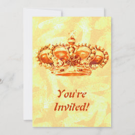 Invitación Corona en oro