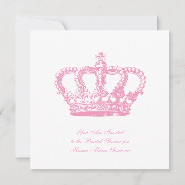 Invitación Corona rosa (Anverso)