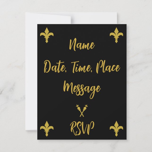 Invitación Coronación real inglesa Rey Charles Fiesta (Reverso)