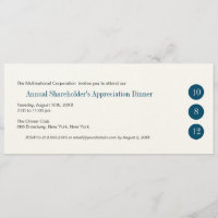 Invitación corporativa de tres círculos