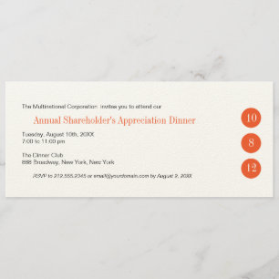 Invitación corporativa de tres círculos