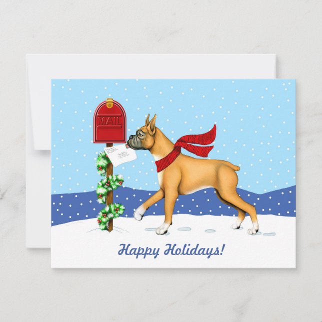 Invitación Correo de Navidades Boxer (Anverso)