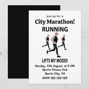 Invitación Correr Me Levanta El Estado De Ánimo Correr